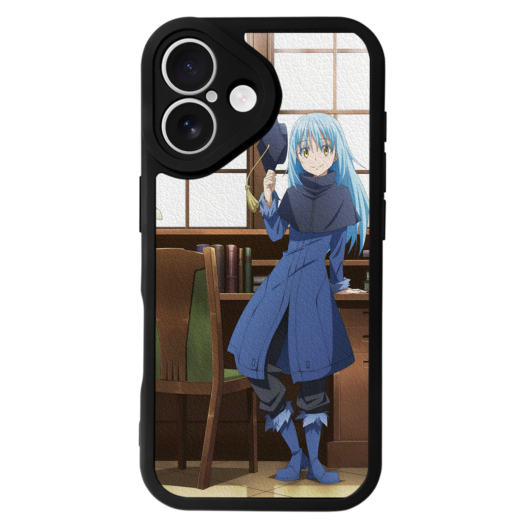（画像用） 転スラ Regarding Reincarnated to Slime 【iPhone 16シリーズ対応】シリコンスマホケース（レザー調） 材質：シリコン